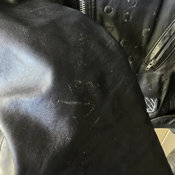Vintage Golden Boy Leather Jacket 80s-90s Punk Mens - Picture 10 of 16